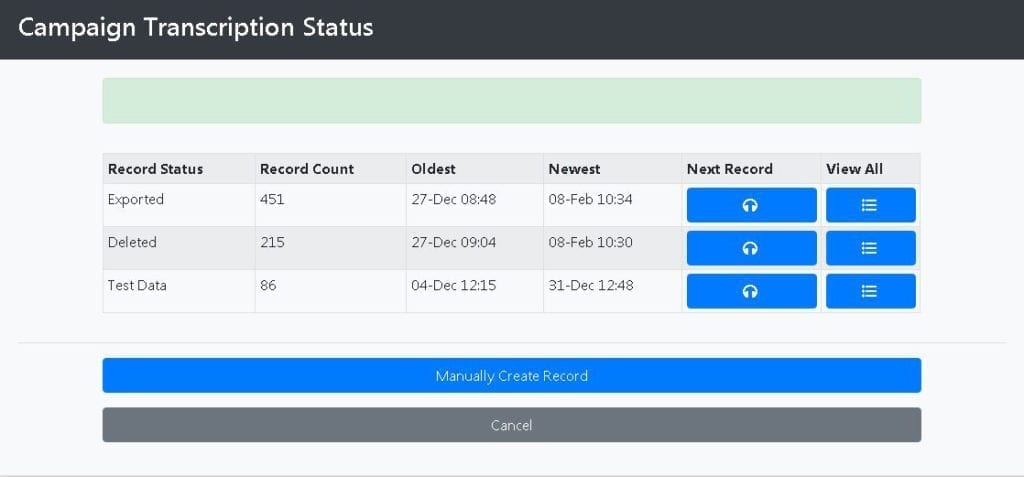 Campaign Status screenshot