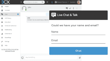 3CX WebClient - Live Chat Plugin